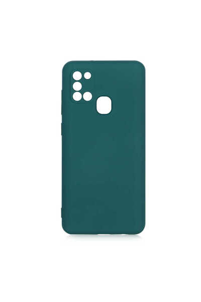 zore غطاء حماية لهاتف جالاكسي A21S من جوي كريتيف مارا - أخضر داكن