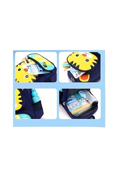 Apawwa Backpack for preschoolers Tiger, dark blue, 32 cm