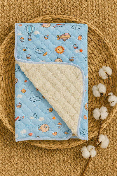 Rain Baby بطانية اطفال مطبوع قطن 90x90 سم