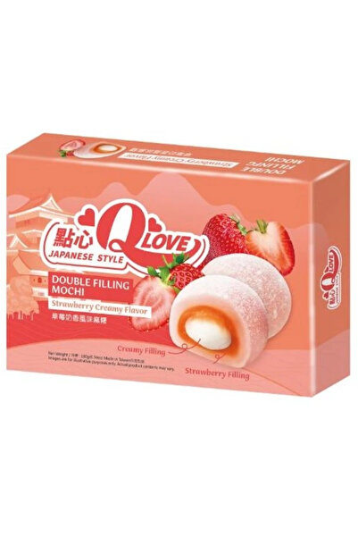 Mochi QLove Creamy Strawberry Double Filling TWN 180g