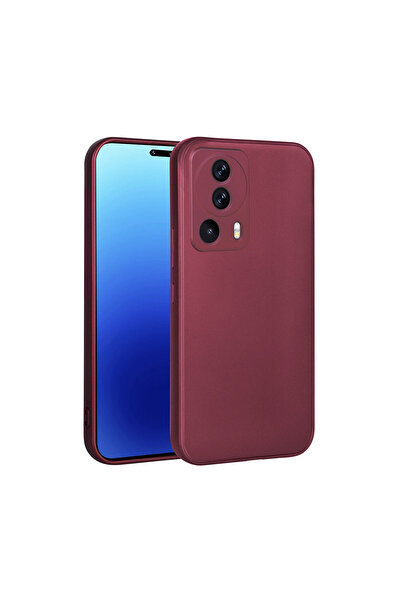 zore غطاء حماية سيليكون فاخر من JoieCreatif لهاتف Mi 13 Lite - لون برقوقي