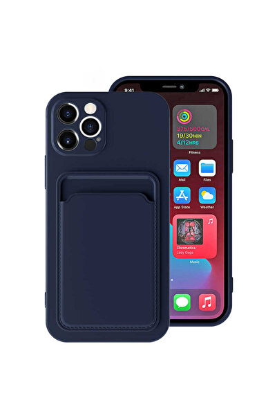 zore حافظة JoieCreatif Ofix متوافقة مع هاتف iPhone 12 Pro Max - أزرق داكن