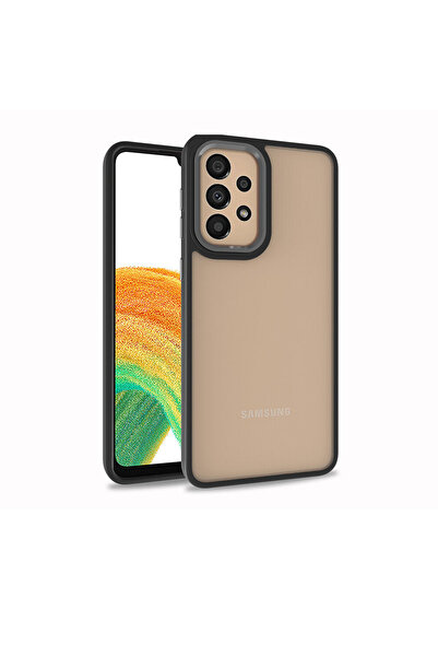 zore Galaxy A72 Case Nxxa Flora Cover - Black