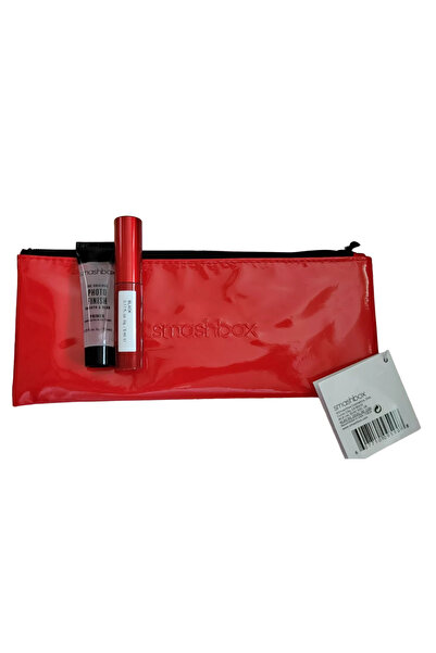 Smashbox Set Deluxe de probă Smashbox: Rimel volumizant Super Fan Negru 5 ml + Finish foto ...