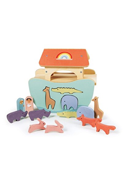 Tender Leaf Toys Arca lui Noe, din lemn premium - Little Noah's Ark -