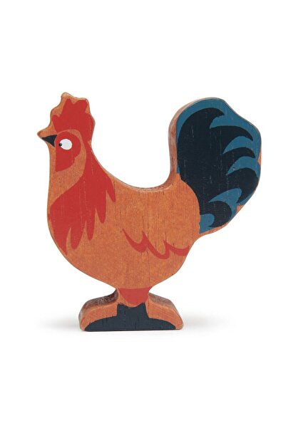 Tender Leaf Toys Figurina Cocos, din lemn premium - Rooster -