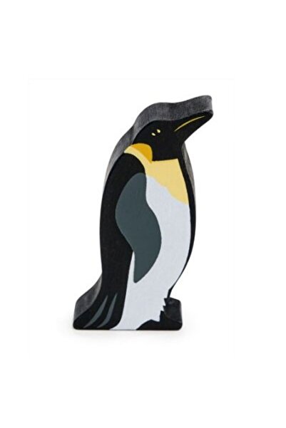 Tender Leaf Toys Figurina Pinguin regal, din lemn premium - King Penguin -