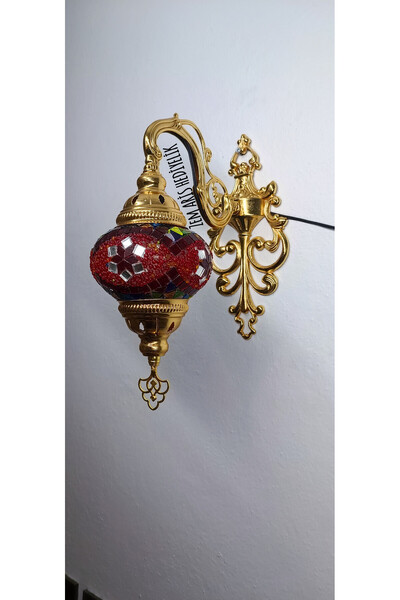 ZEM ARİS HEDİYELİK Gold Color Handmade Sconce