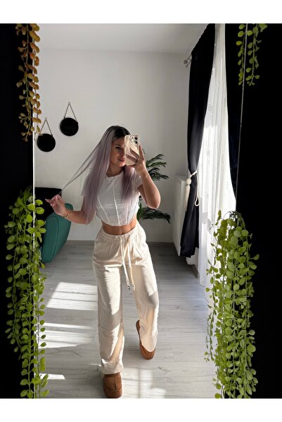 by SLA boutique Women's Wide Leg Pants with Drawstring - Comfortable, Street Fashion, 3 Colors Available