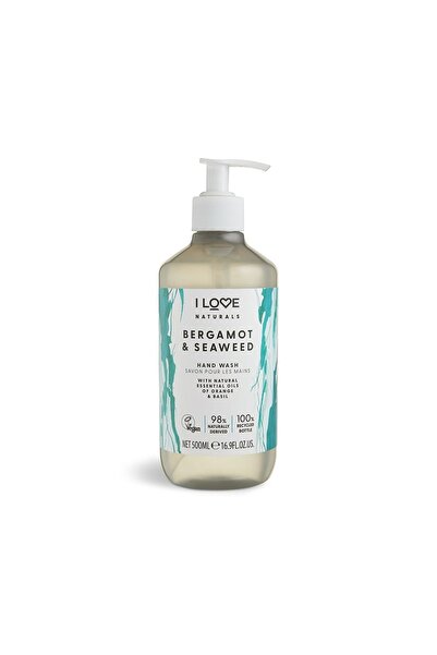 I Love I Love, Colecția Naturals, Bergamotă și Alge Marine, Săpun Lichid, Pentru Mâini, 500 ml