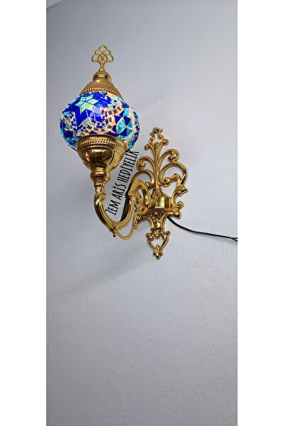 ZEM ARİS HEDİYELİK Gold Color Handmade Sconce
