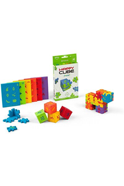 Smart Games - Happy Cube Junior, 2D-3D educational logical puzzle, 4+ years