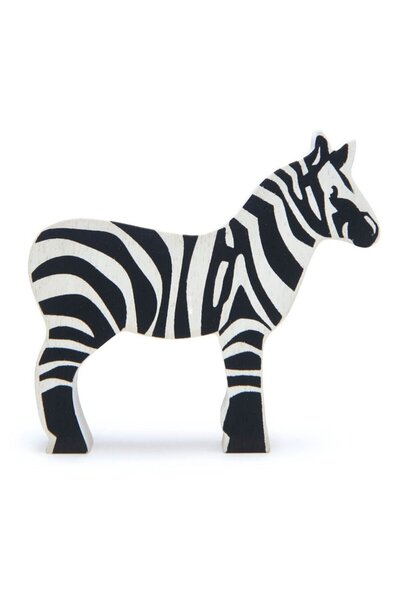 Tender Leaf Toys Figurina Zebra, din lemn premium - Zebra -