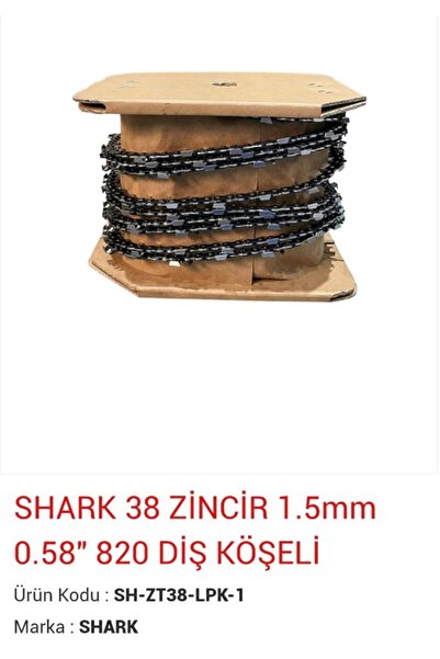 SHARK 3/8 ZİNCİR 1.5mm 0.58" 820 Diş Köşeli
