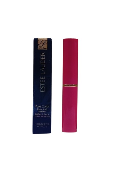 Estee Lauder Pure Color - Прозрачен Rush, гланц за устни, бледо розов, 2 г