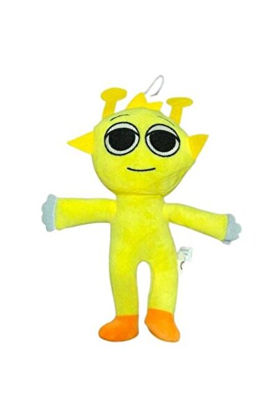 OEM Sprunki Simon plush toy with arms and legs, yellow, 25 cm