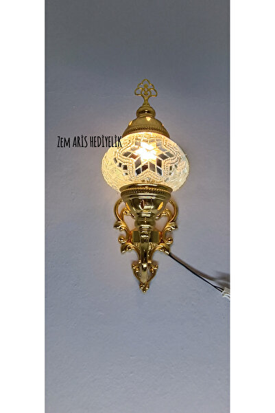 ZEM ARİS HEDİYELİK Gold Color Handmade Sconce