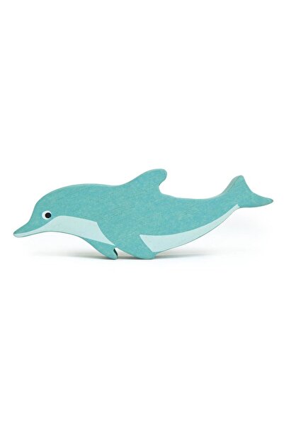 Tender Leaf Toys Figurina Delfin, din lemn premium - Dolphin -