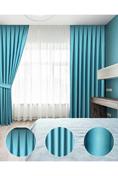 YS PERDE TASARIM Lüx Saten Blackout Karartma Güneşlik Perde Yüksek Kaliteli D...