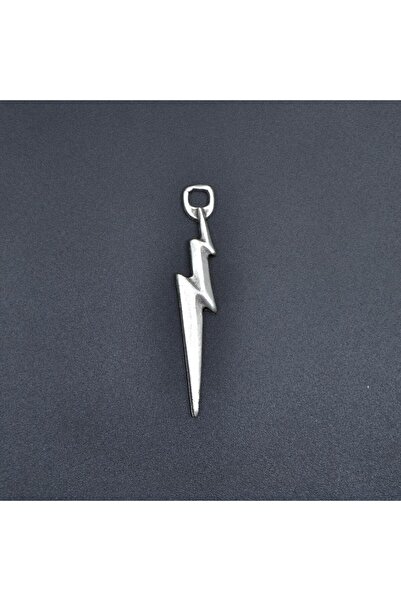 Alooya Şimşek - The Flash Gümüş Kaplama Kolye Ucu