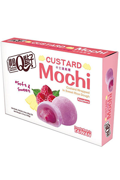 QBrand Cremă de mochi cu zmeură și fructe de la Q Brand TWN 168g