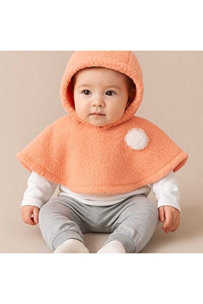 krm kerem bebe طقم ويلسوفت بغطاء رأس بانشو للفتيات الصغيرات