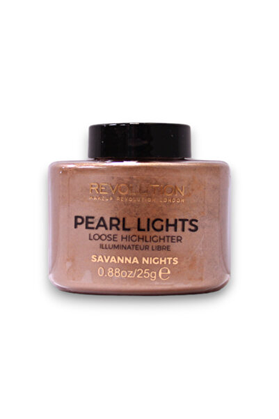 MAKEUP REVOLUTION , Pearl Lights, Loose Highlighter Powder, Savannah Nights, ...