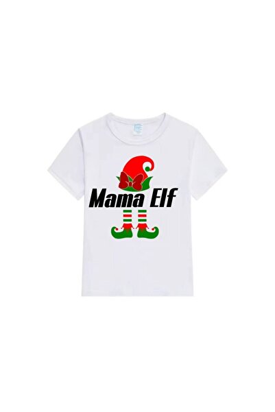 MARİ Personalized "elf mom" t-shirt, white