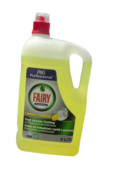 Fairy Professional Lemon 5L – Detergent Vase Concentrat, Puternic Degresant