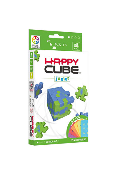 Smart Games - Happy Cube Colour Pack Junior, образователен логически пъзел 2D...