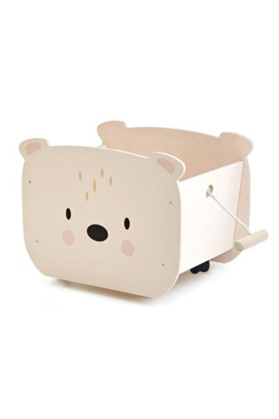 Tender Leaf Toys Cutia ursului, Mobilier pe 4 roti, din lemn premium -
