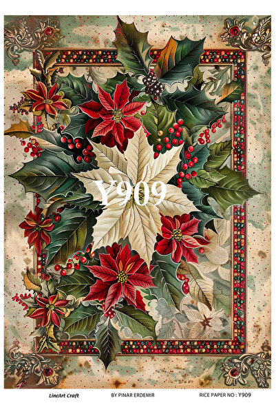LİNEART Pirinç Dekopaj Kağıdı No:Y909- 29x42cm
