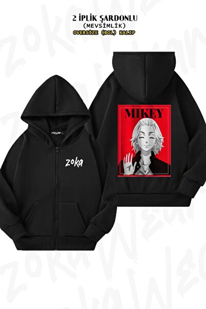 ZOKAWEAR Unisex Tokyo Revengers Manjiro Sano (Mi̇key) B Printed O Oversized B...