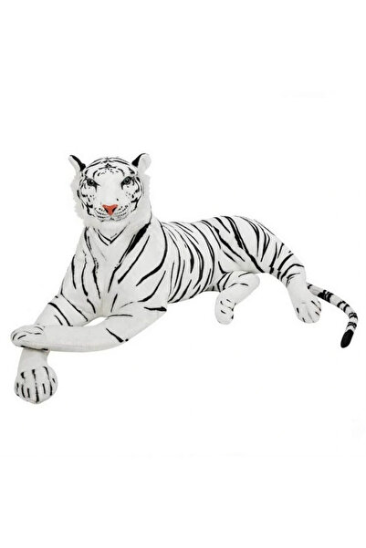 TOYFEST Plush Lying White Tiger 130 cm