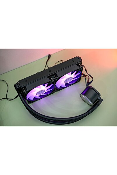 GORGONX Euryale 240 Argb Black Liquid Cooling - Dual Fan - Mirror Pump - Silent