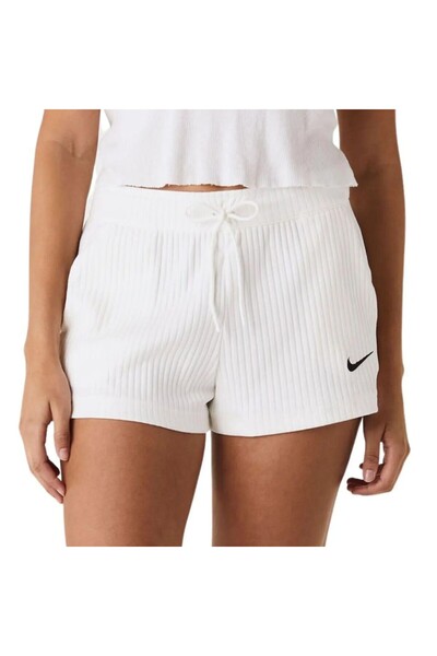 Nike Спортивний одяг Ріб-джерсі Крем Жіночі шорти