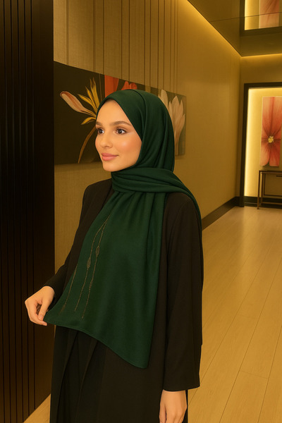 VIEN POLO Jan Jan Model Abiye Şal – Şık ve Zarif Düğmeli Abiye Şal