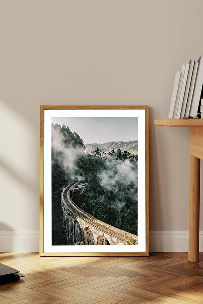 Dekorsiahome Masa dintr-o bucată cu cadru din lemn pentru sufragerie, sufrage...