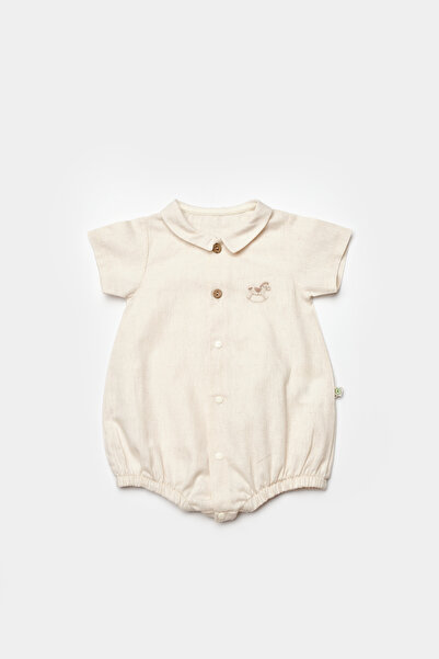 Biorganic Little Horse Shorts Jumpsuit