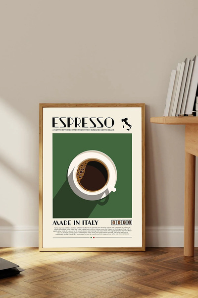 Dekorsiahome Tek Parça Ahşap Çerçeveli Oturma Odası Salon Mutfak Tablosu TK1699