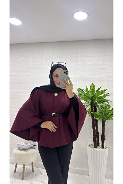 İlaydaalgül KEMERLİ KAŞE PANÇO