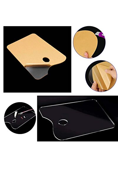 MASTERPOL Resim paleti şeffaf 15x10 cm kare 2 adet akrilik pleksi