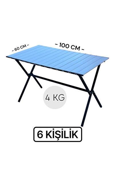 Sekoutdoor 6 Kişilik Kamp Masası Alüminyum Masa Katlanır Üst Kalite