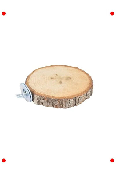 NETWORK ART Natural Wooden Bird Perch Round Model Log Perch