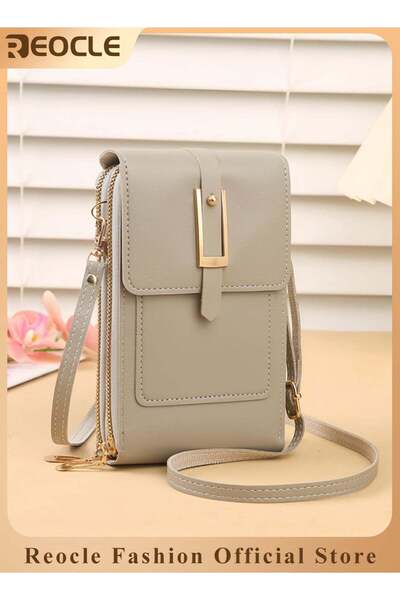 REOCLE Women's Crossbody Bag - Crossbody Cell Phone Purse with Adjustable Strap & Multi Credit Card
