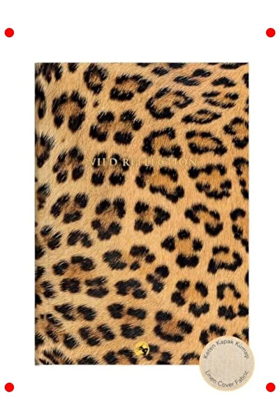 Genel Markalar Keten Ciltli Leopar Desenli Defter (17x24 cm)