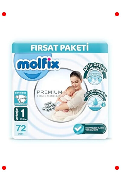 Genel Markalar Premium Bebek Bezi Fırsat Paketi Beden 1 (72 Adet)