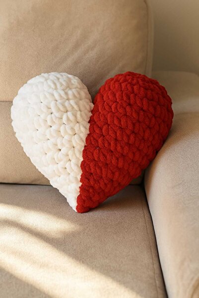 NURDAY Romantik Kalp Yastık - Sevgililer Günü Kalp Yastık-hediye Ve Dekorasyo...