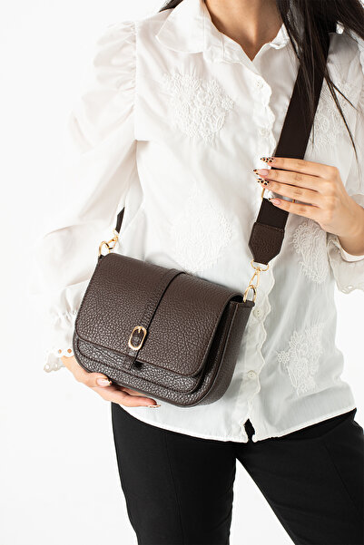 SHAKURA Kadın acı kahverengi çapraz omuz ve kol çantası