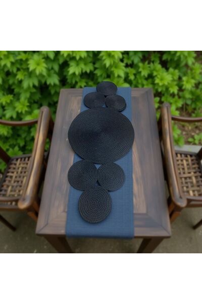 myistasyon "tarzınızı evinize yansıtın" Jüt, Hasır, Dekoratif Masa Örtüsü, Ru...